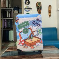 Чехол Средний Черный Путешествия - превью - 1